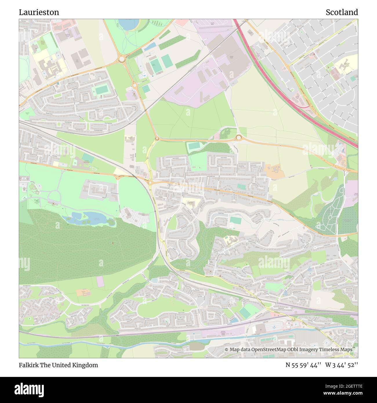 Laurieston map Cut Out Stock Images & Pictures Alamy