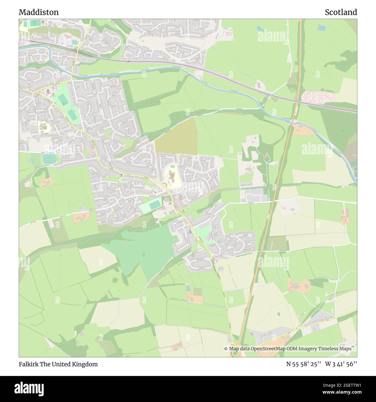 Map of falkirk hires stock photography and images Alamy