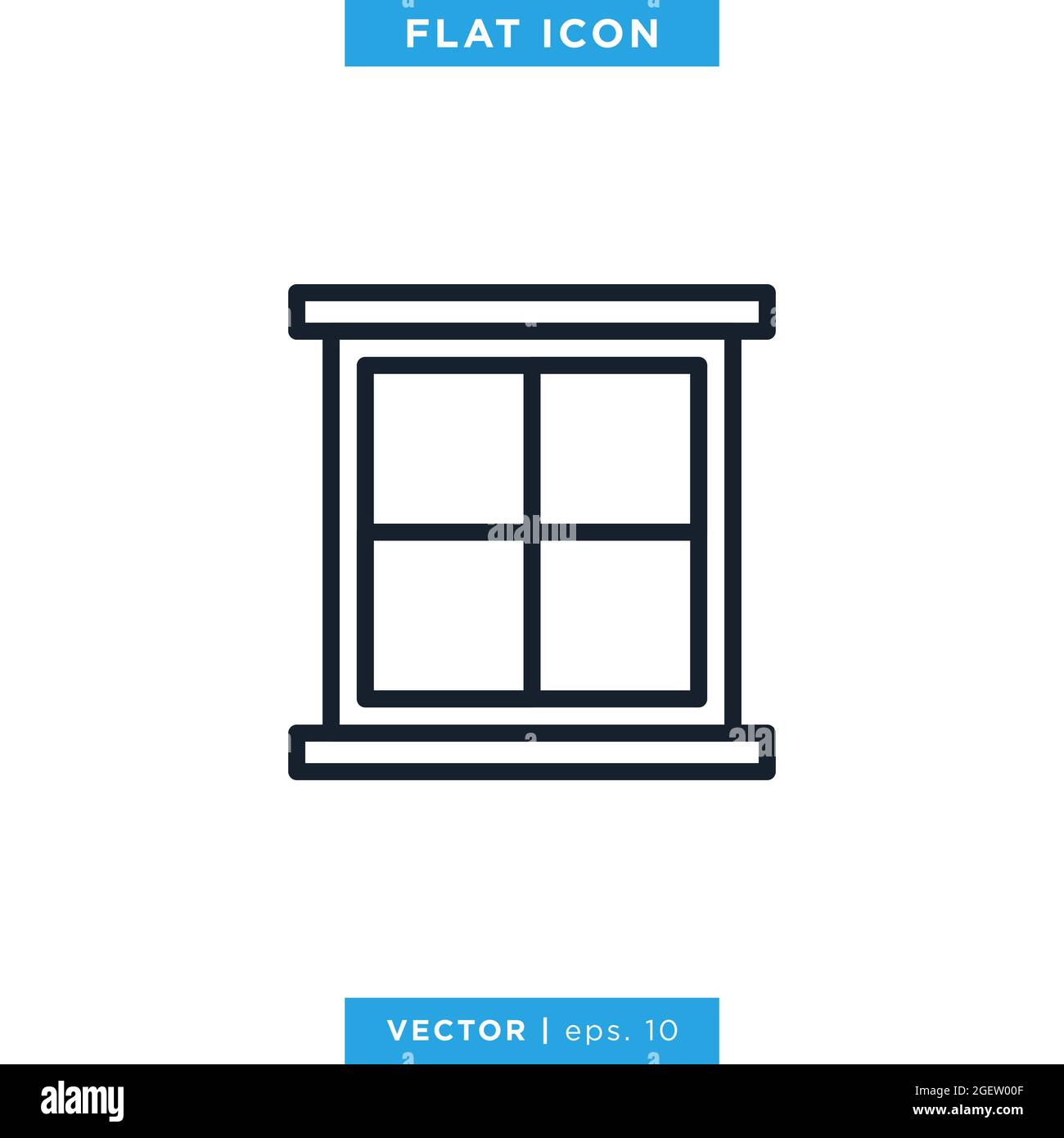 Window icon vector stock illustration design template. Vector eps 10 ...