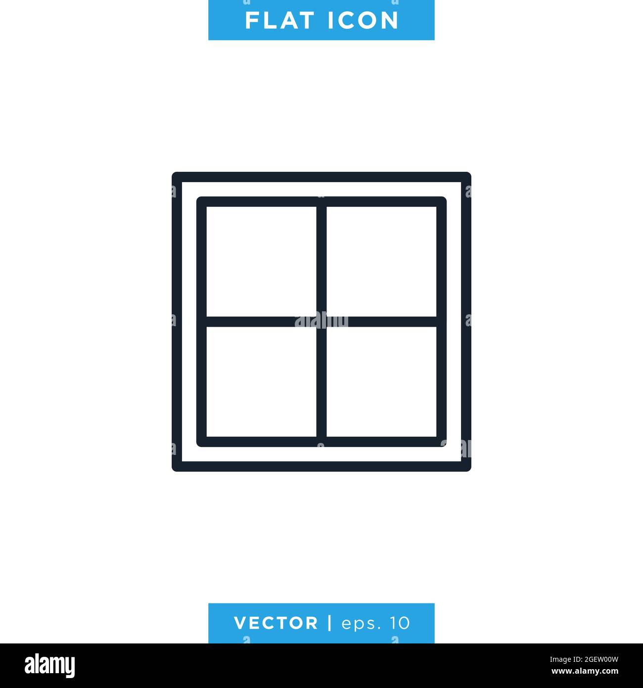 Window icon vector stock illustration design template. Vector eps 10 ...