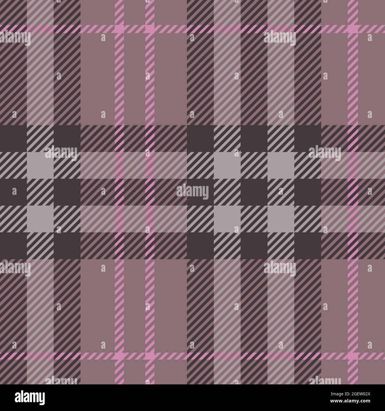 Tartan plaid pattern seamless vector background. Multicoloured dark check plaid for flannel shirt, blanket, throw. Stock Vector