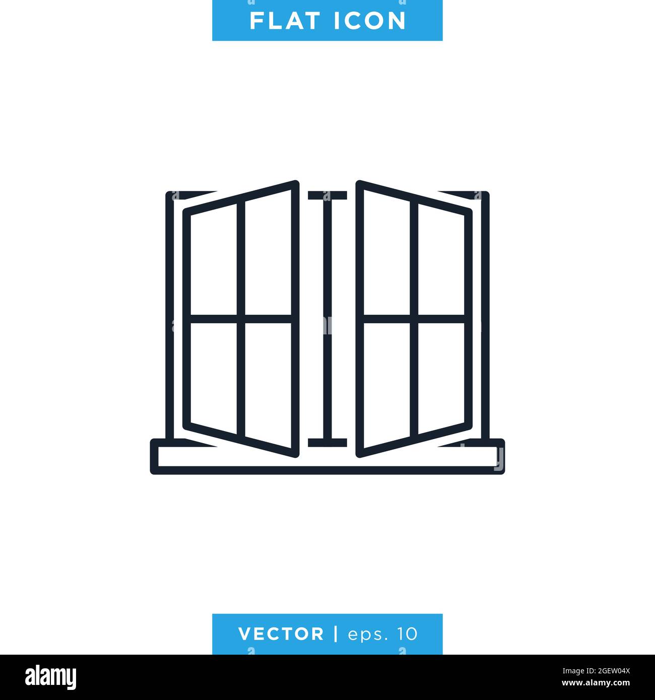Window icon vector stock illustration design template. Vector eps 10 ...