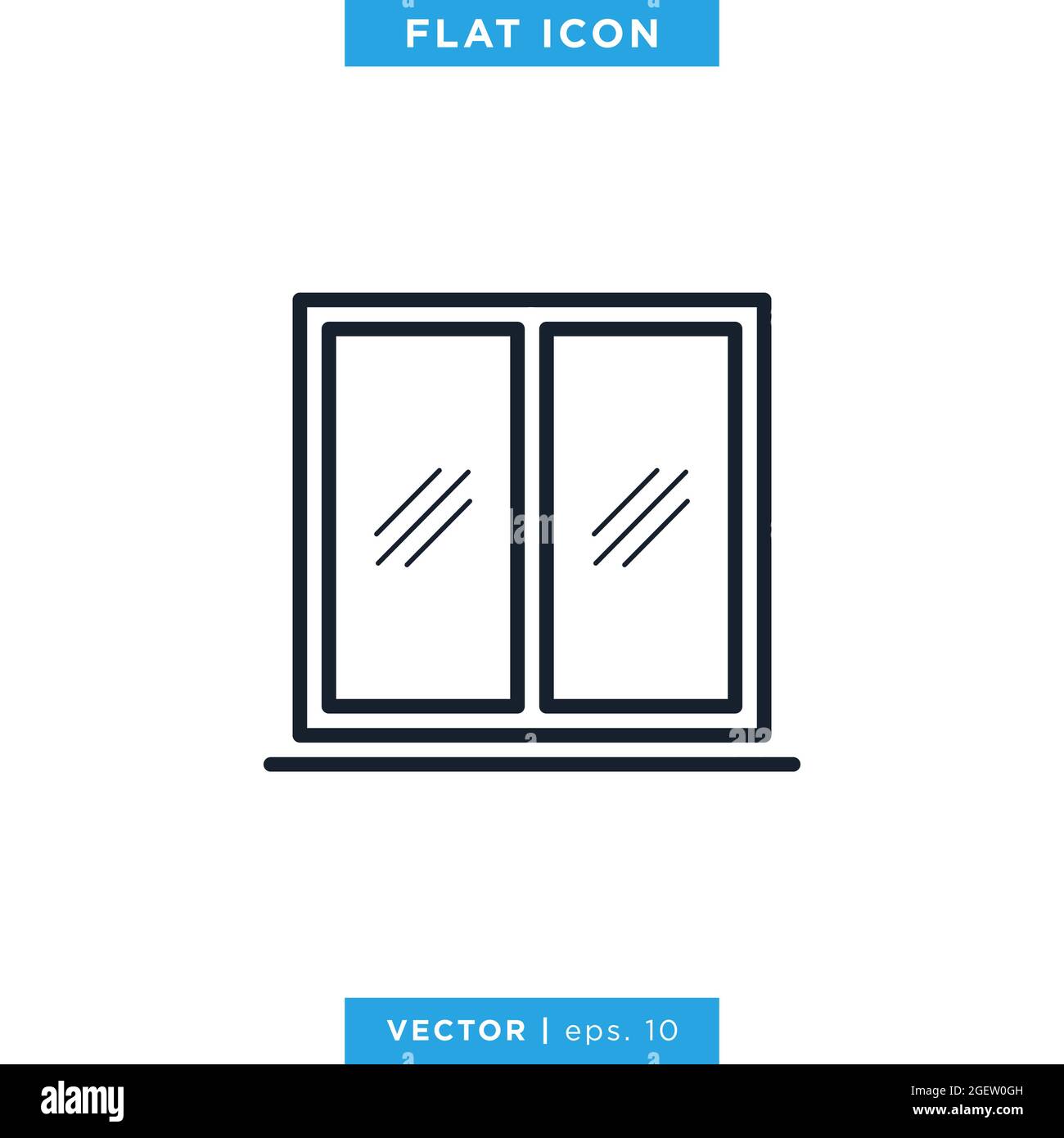 Window icon vector stock illustration design template. Vector eps 10 ...