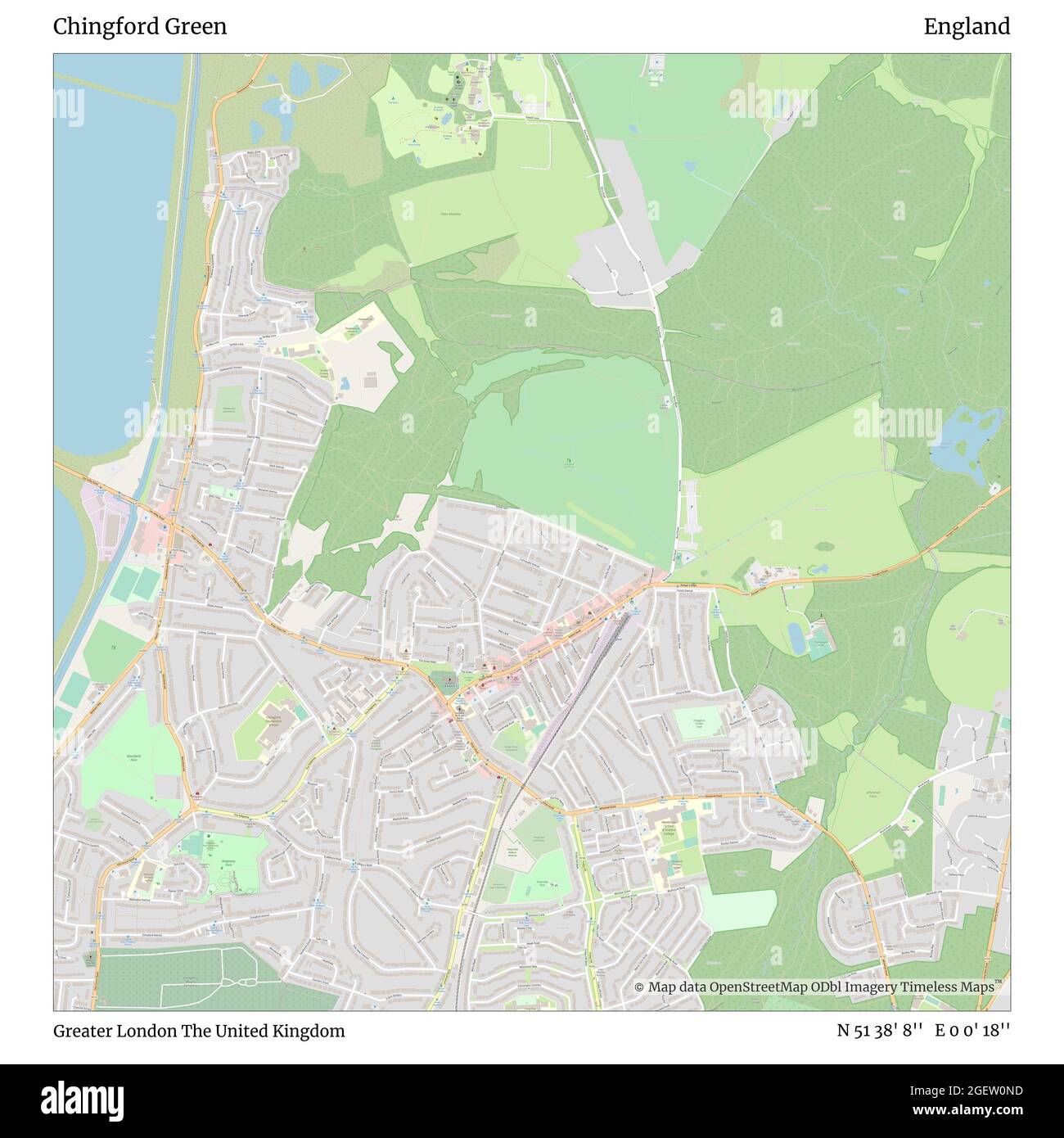 Map of chingford Cut Out Stock Images & Pictures Alamy