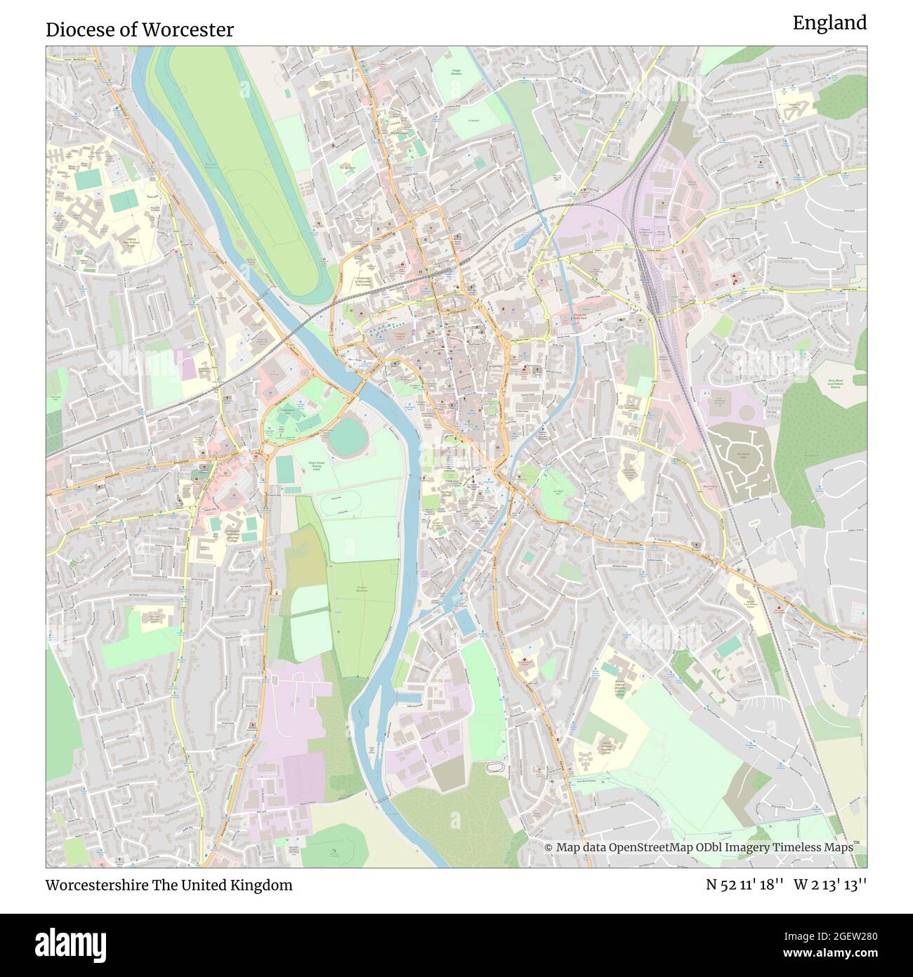 Map of worcester hi-res stock photography and images - Alamy