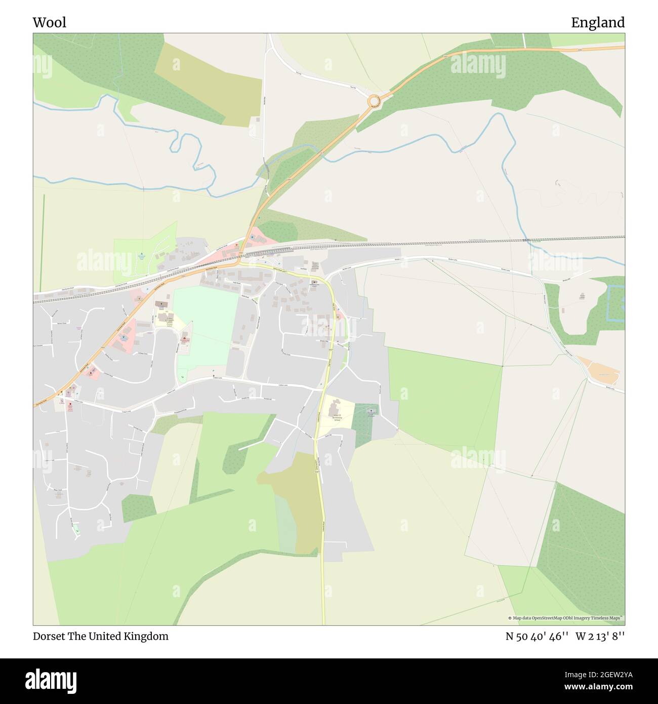 Wool, Dorset, United Kingdom, England, N 50 40' 46'', W 2 13' 8'', map ...