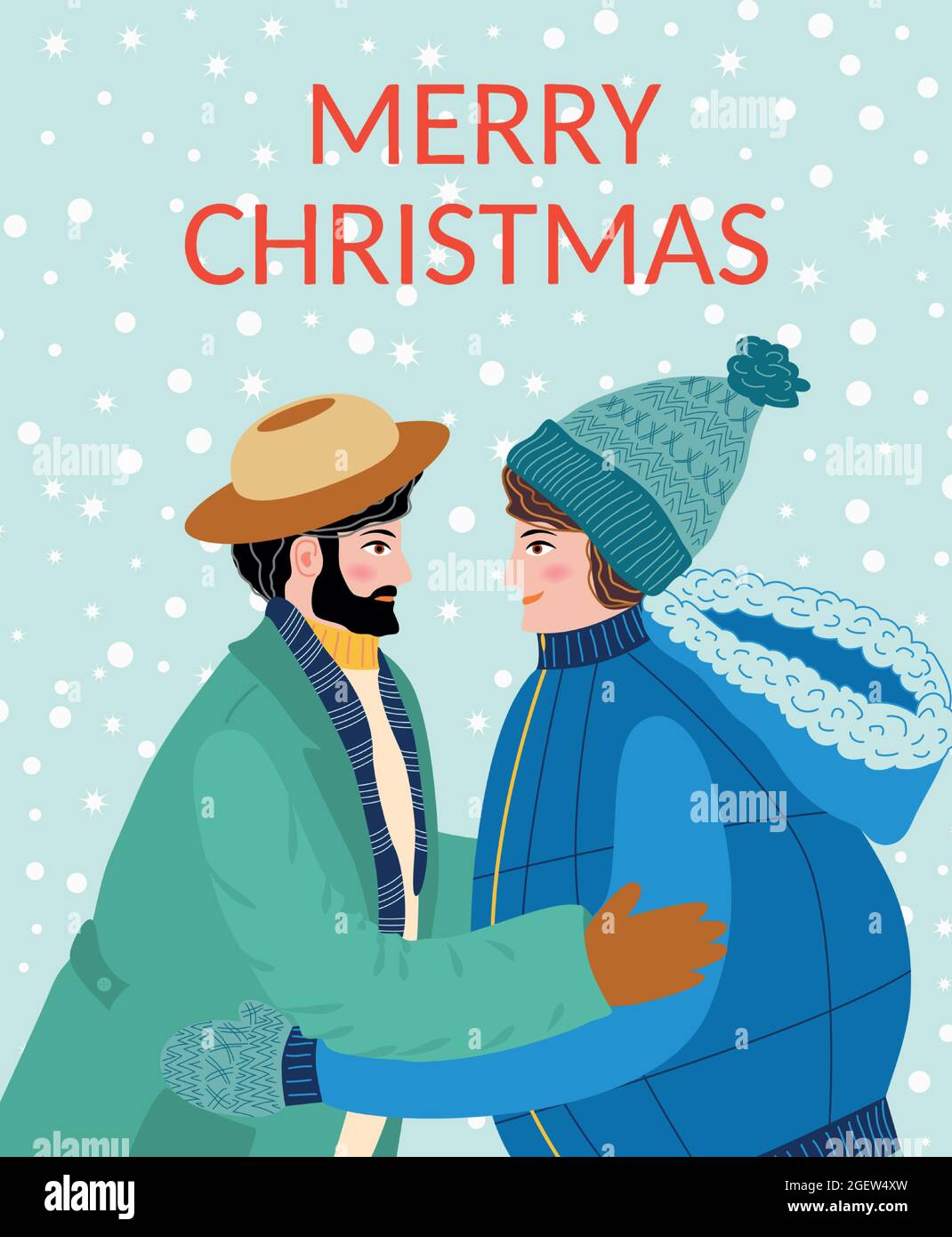 Two guys hug, friends, brothers or a gay couple congratulate each other