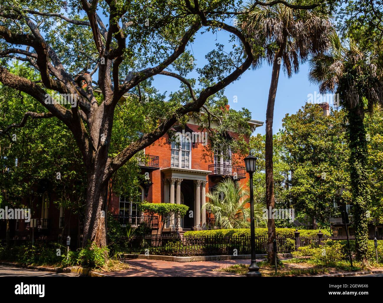 The Mercer-Williams House at Monterey Square, Savannah, Georgia, USA Stock Photo