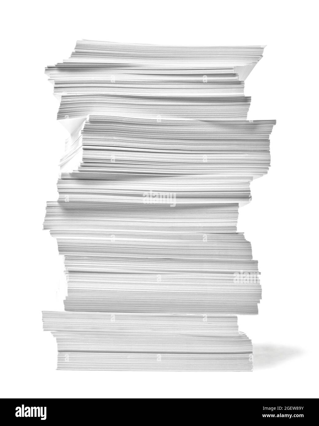 paper stack pile office paperwork busniess education Stock Photo - Alamy