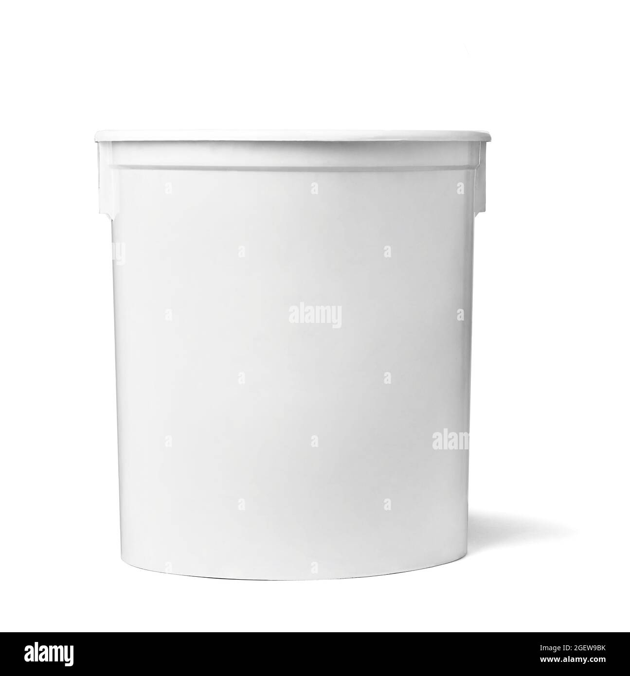 white plastic container bin Stock Photo