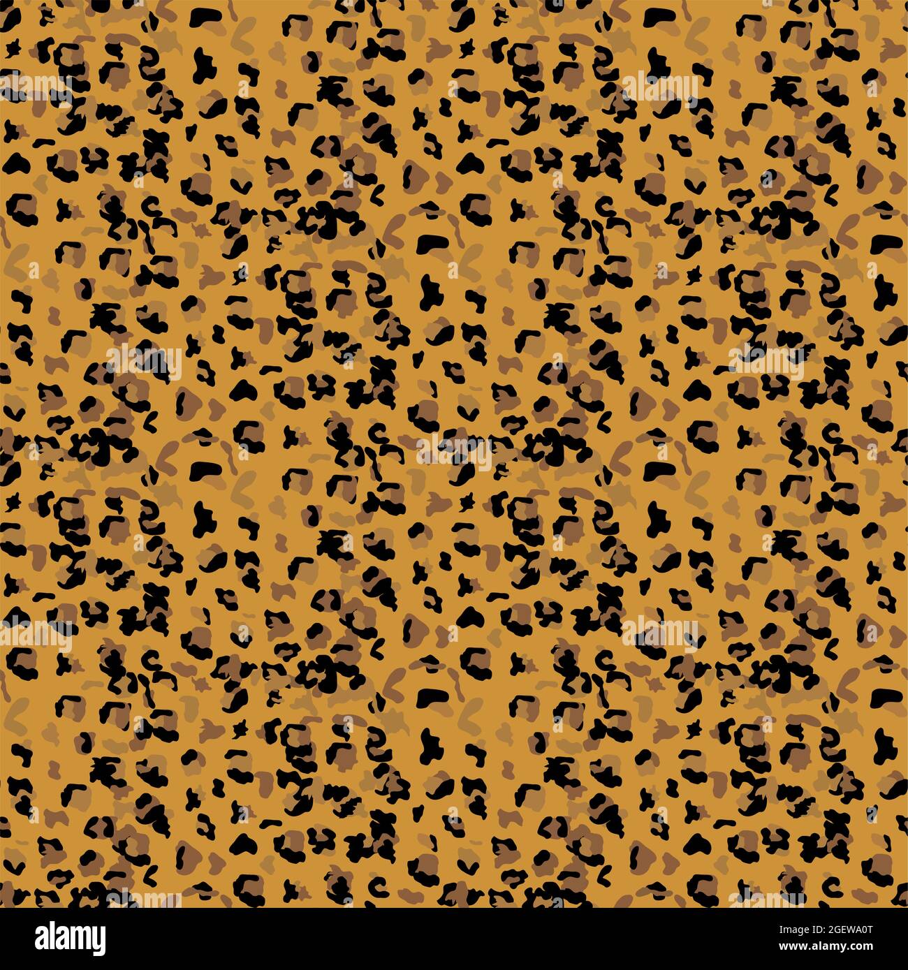 Fashionable Leopard Seamless Pattern. Stylized Spotted Leopard Skin ...
