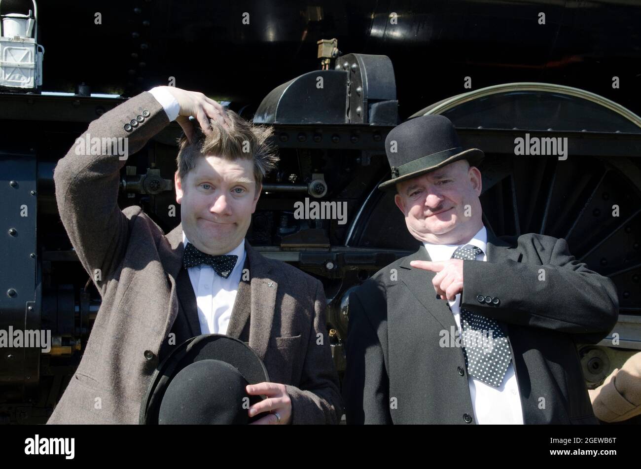 Laurel & Hardy Look A Likes at a 1940