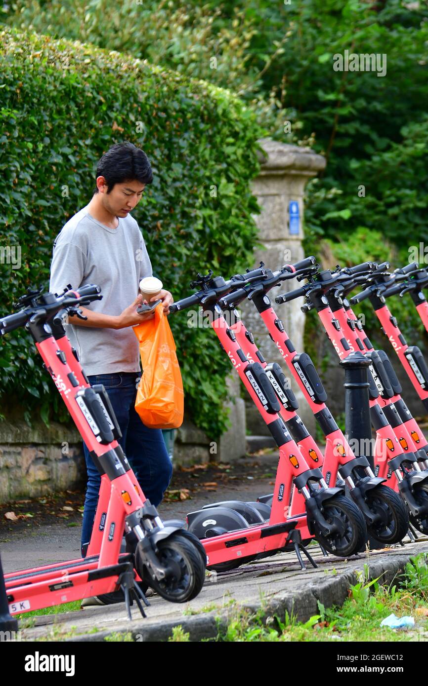 Bristol electric scooters hires stock photography and images Alamy