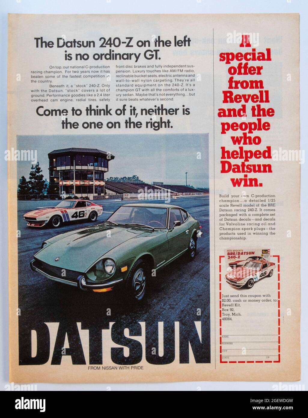 1973 DATSUN NEWS MAGAZINE APRIL USA 