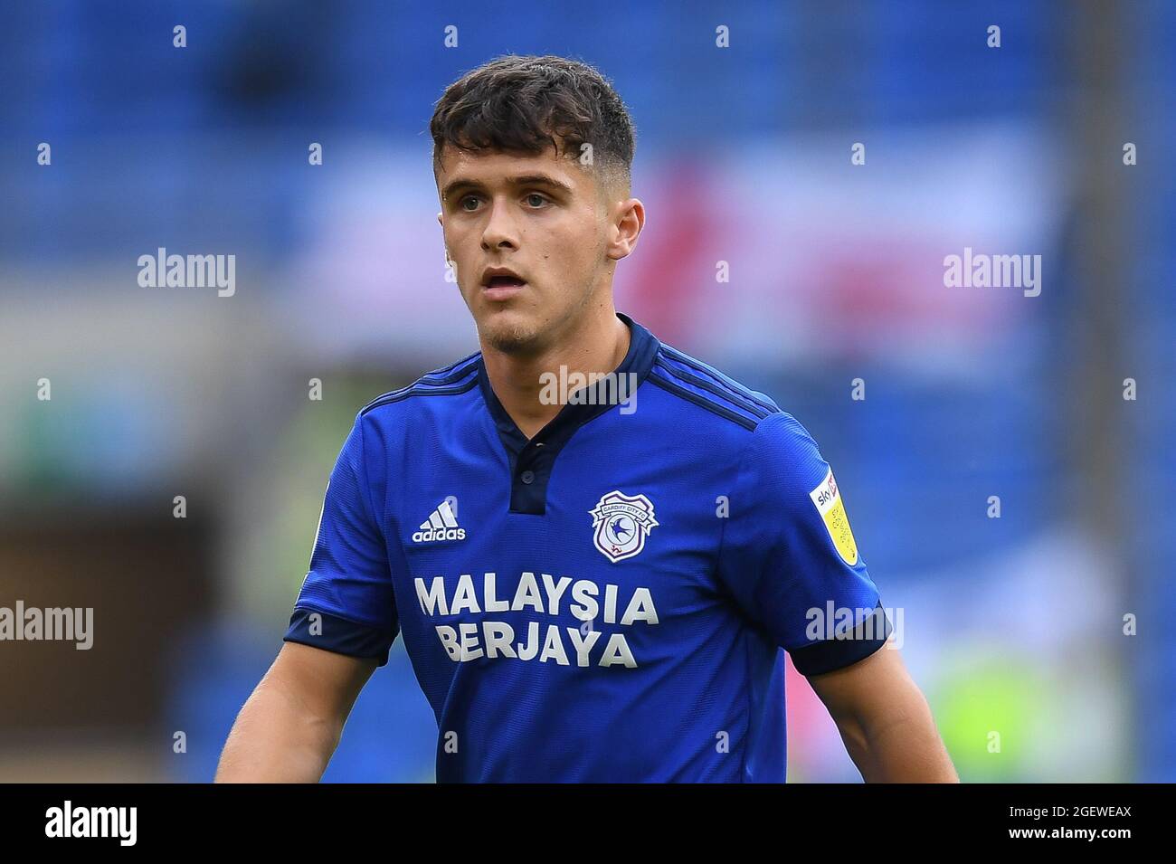 Ryan Giles #26 of Cardiff City during the game Stock Photo
