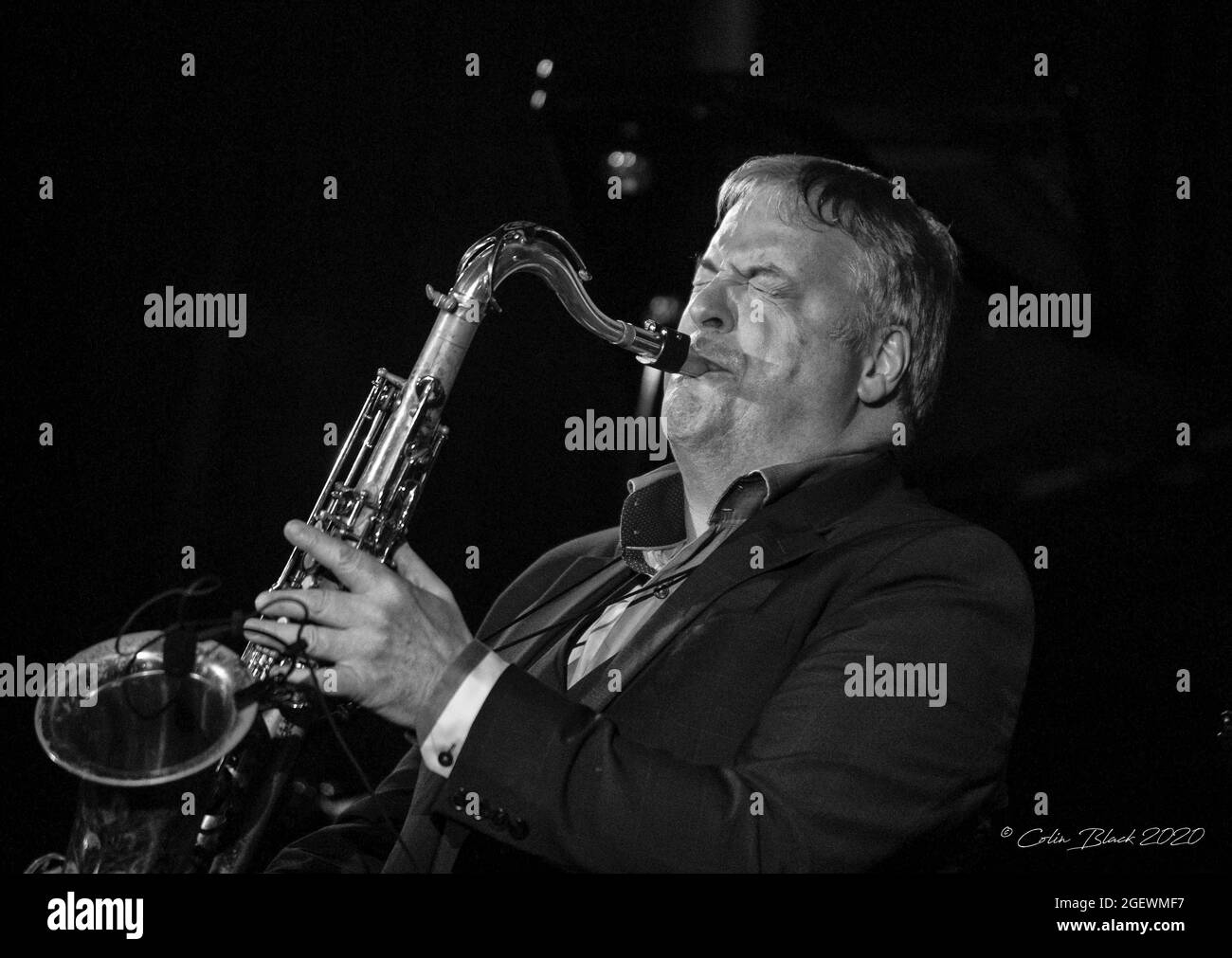 Jazz musicians at The Blue Lamp, Aberdeen, Scotland Stock Photo