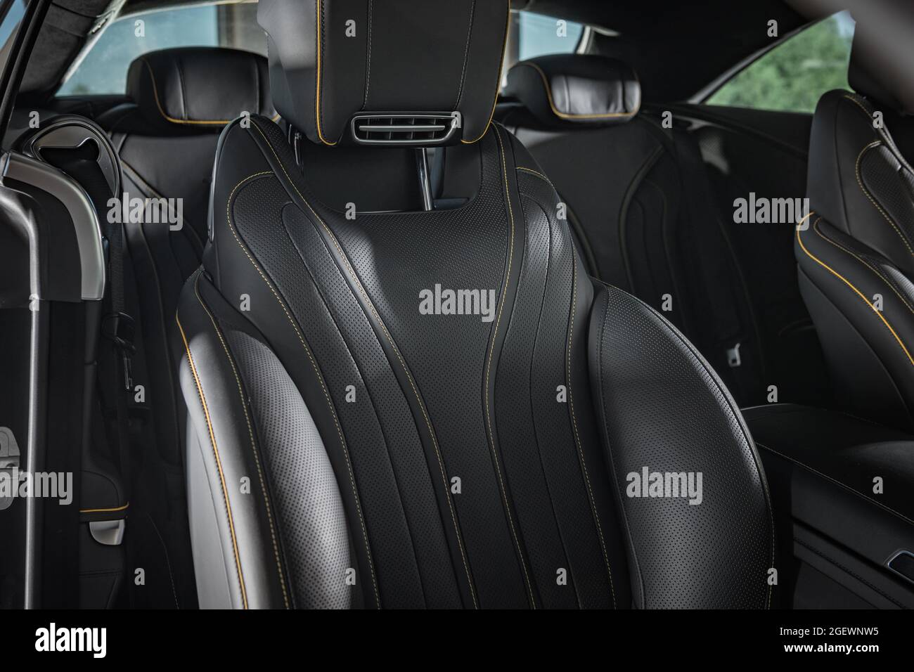 Black leather seats hires stock photography and images Alamy