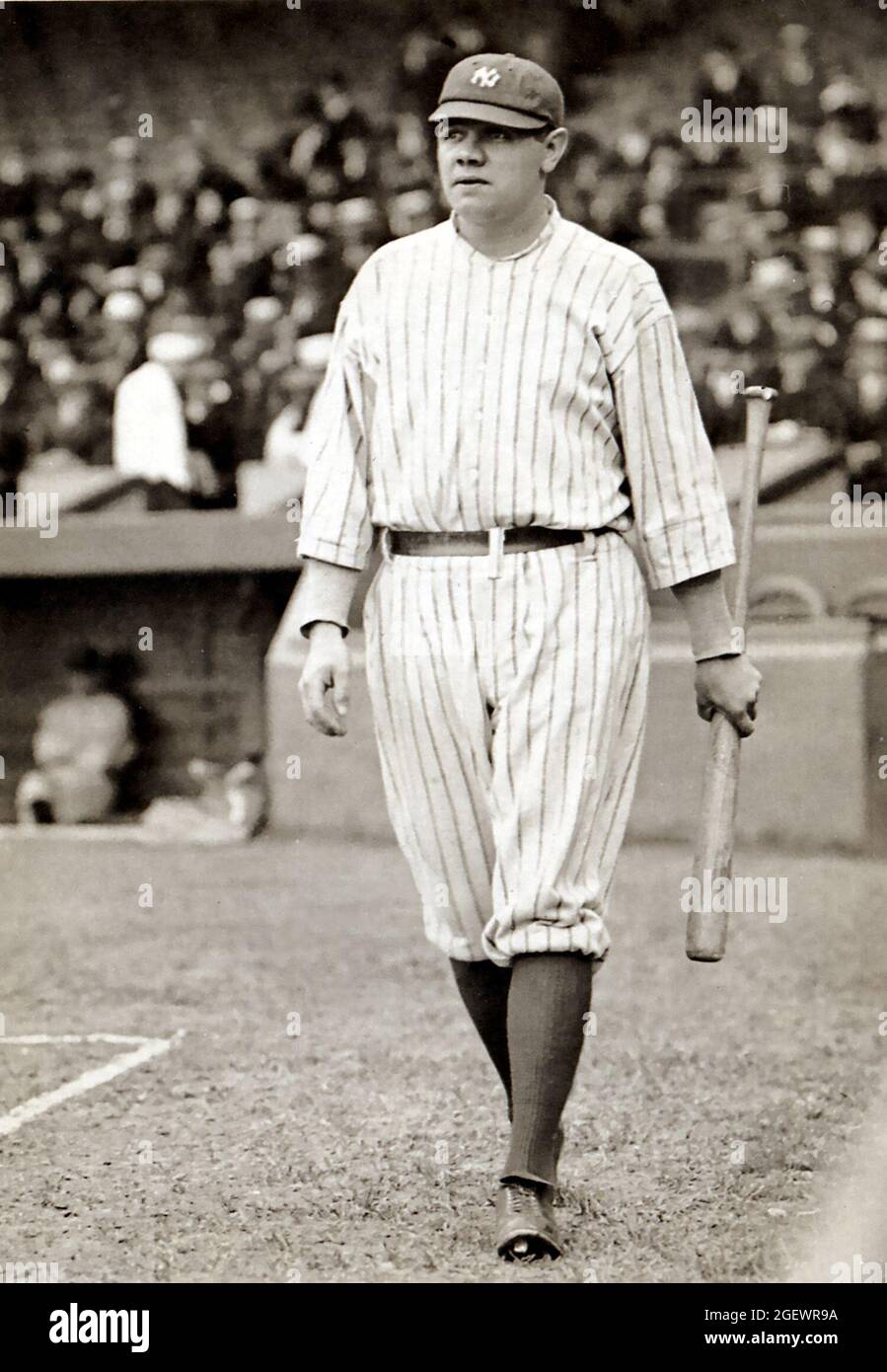 Early photo of Babe Ruth with the New York Yankees Stock Photo