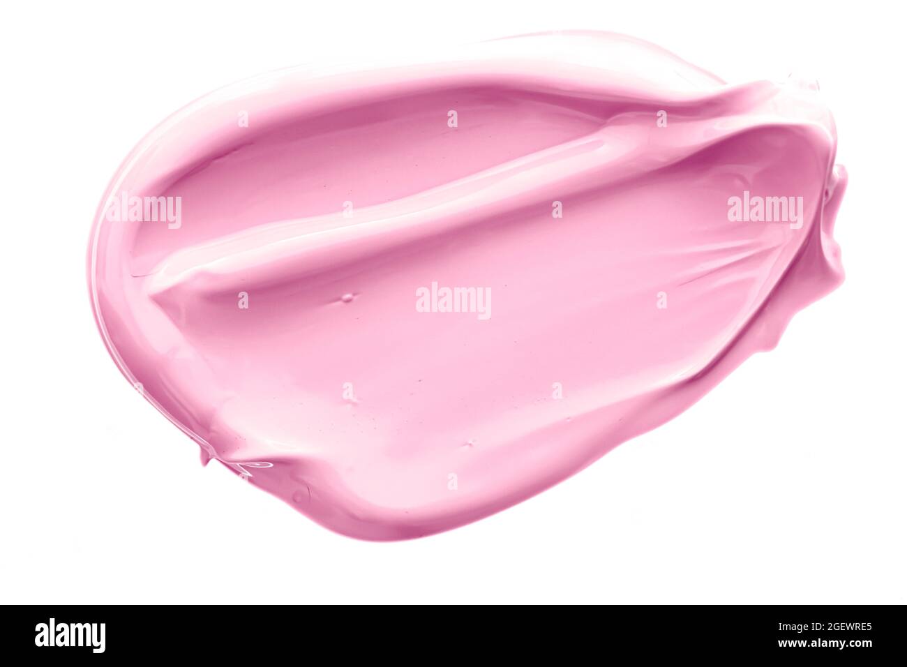 Blush pink beauty cosmetic texture isolated on white background ...