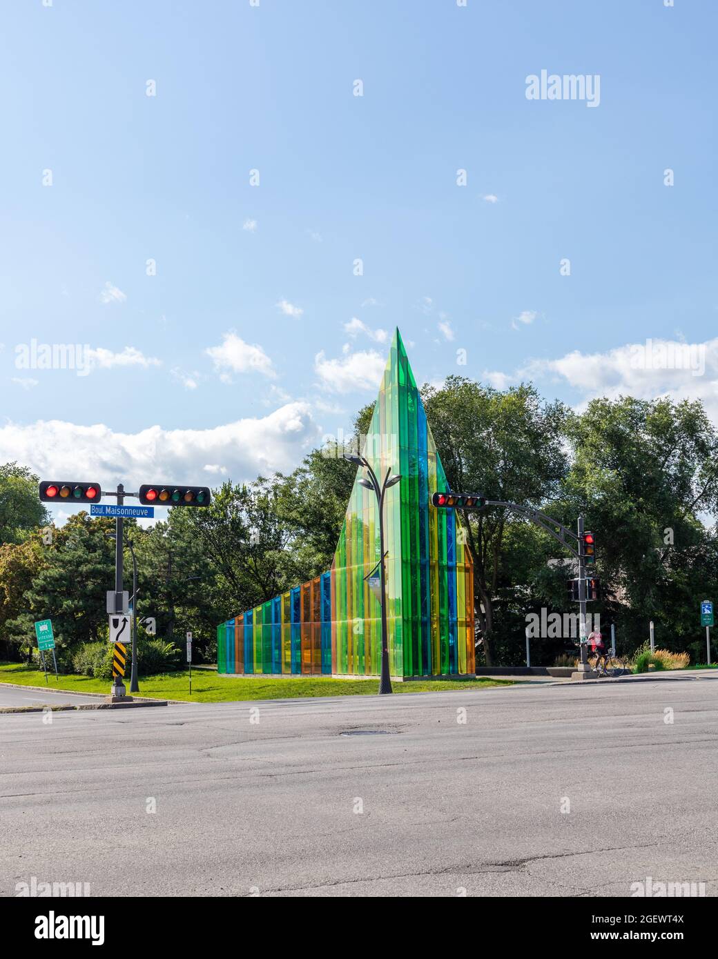 Gatineau, Canada August 2, 2021 Sentierdel'lle park in Gatineau
