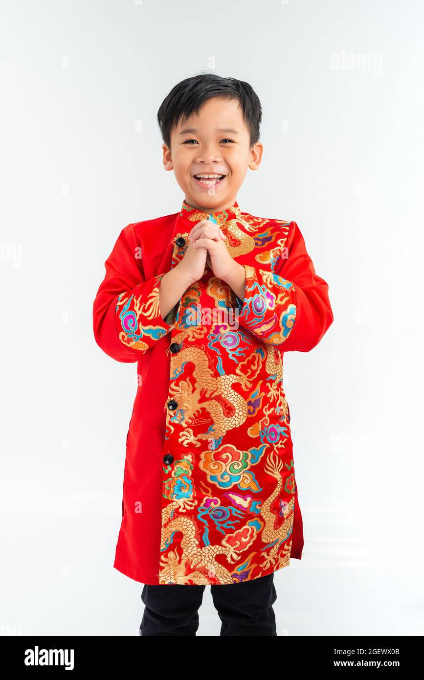 Little Vietnamese Boy In Traditional Clothes Stock Photo By ©makidotvn ...
