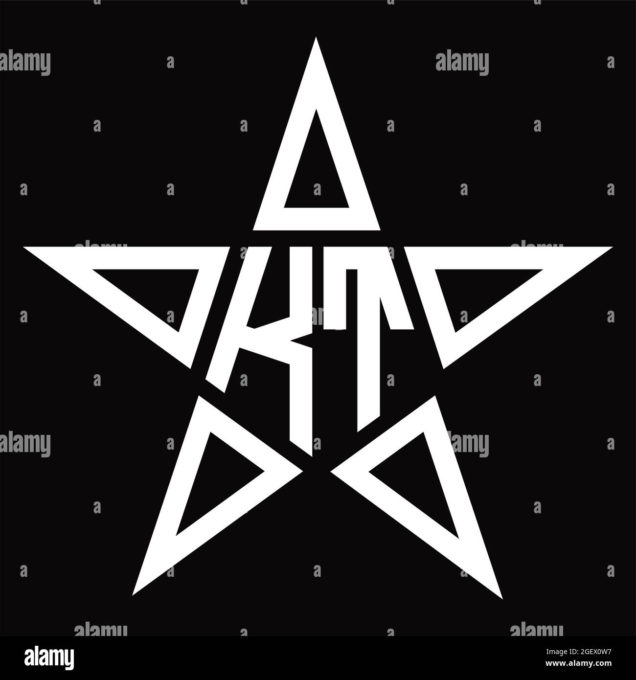 KT Logo monogram with line style blackground design template Stock ...