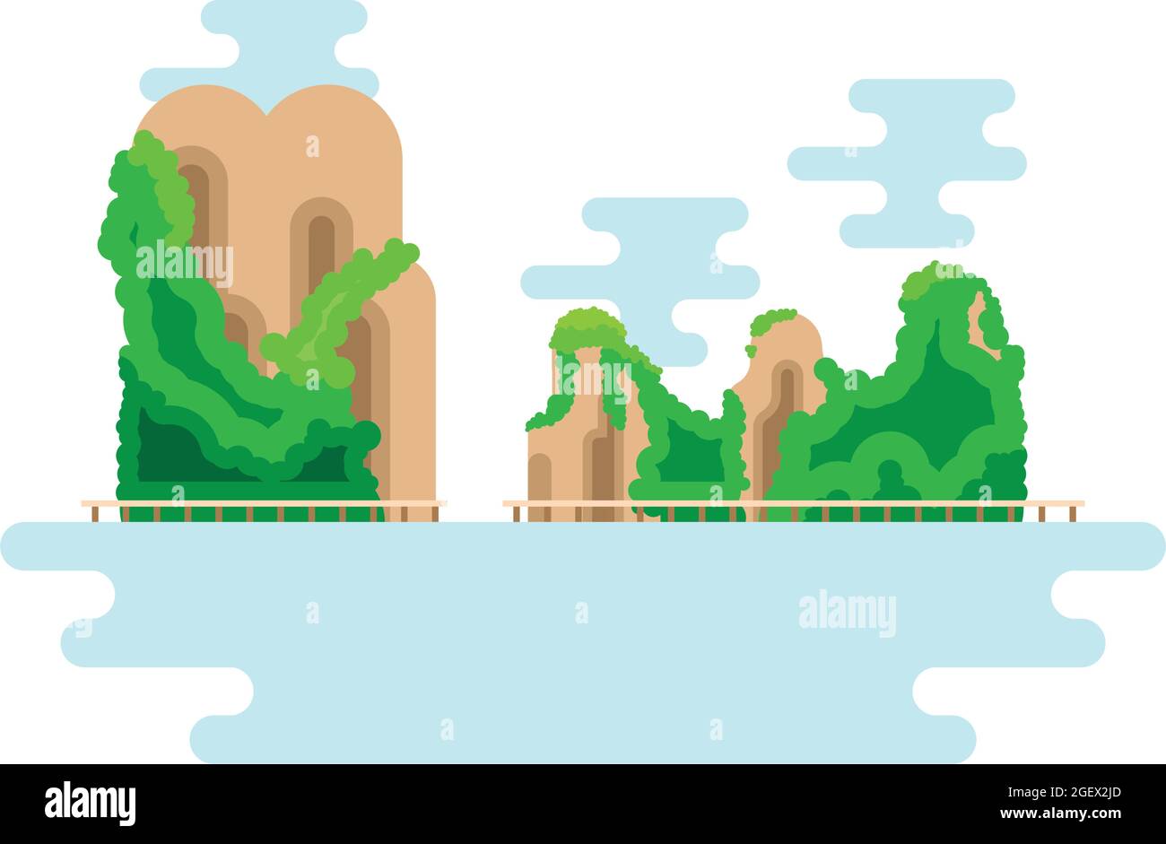 jungle landscape scene nature icon Stock Vector Image & Art - Alamy