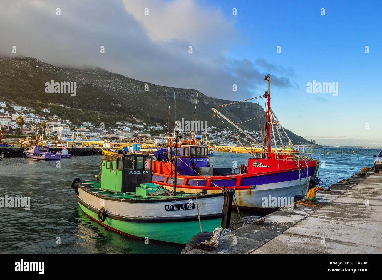 Kalk bay harbour in cape town South Africa Stock Photo