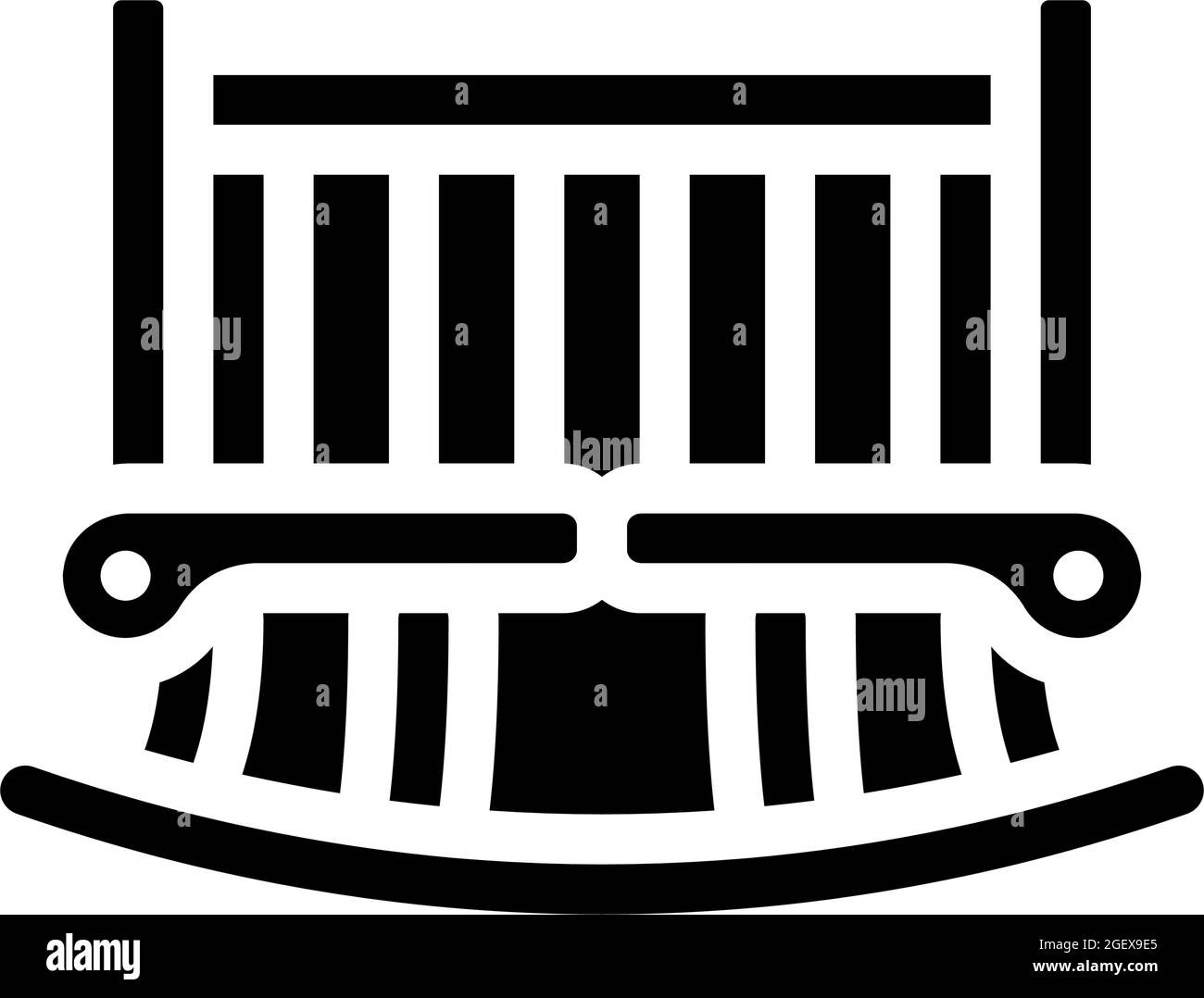 baby furniture glyph icon vector illustration Stock Vector Image & Art