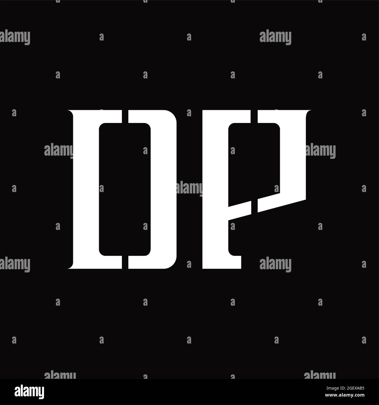 Logo monogram with shield shape outline design template isolated in ...