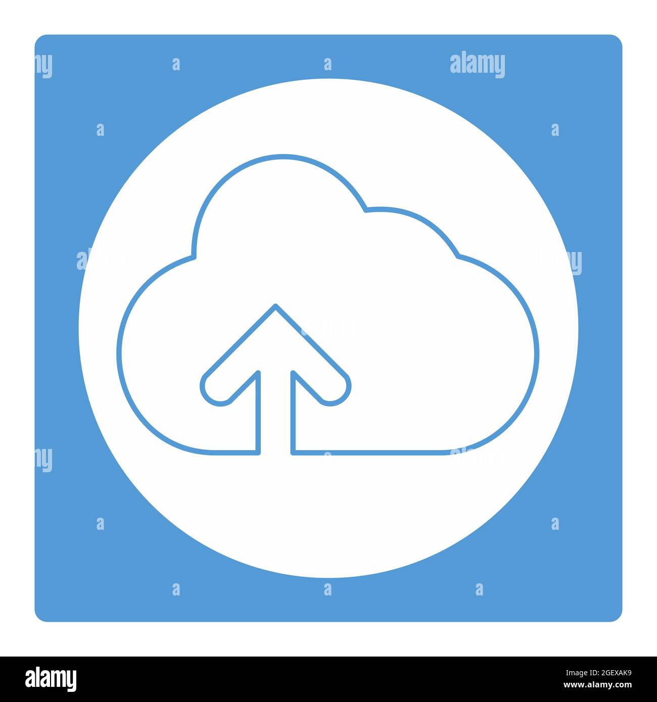 Icon Vector of Cloud with upward arrow Version 2 - White Moon Style ...