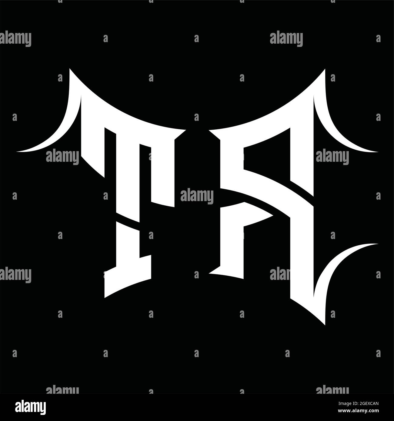 TR Logo monogram with abstract shape blackground design template Stock ...