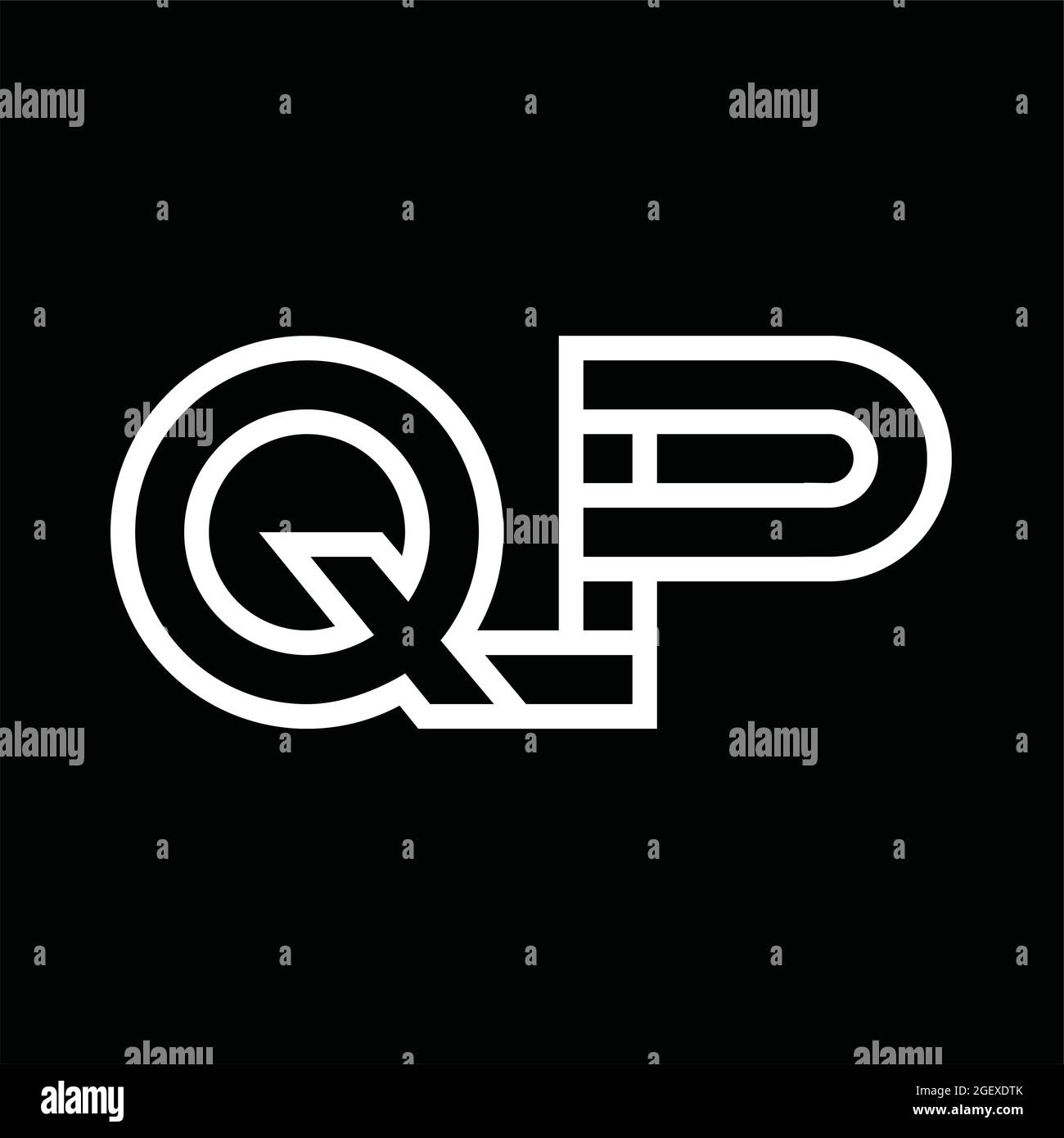 Qp letter Stock Vector Images - Alamy
