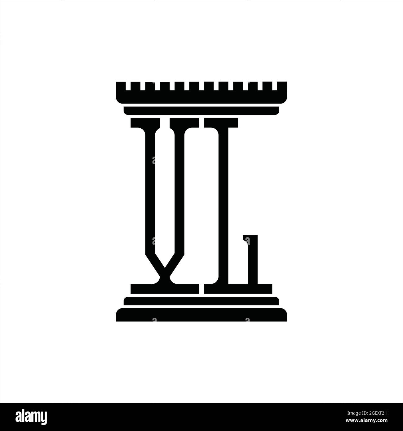 VL Logo monogram with line style negative space on blackground Stock Vector  Image & Art - Alamy