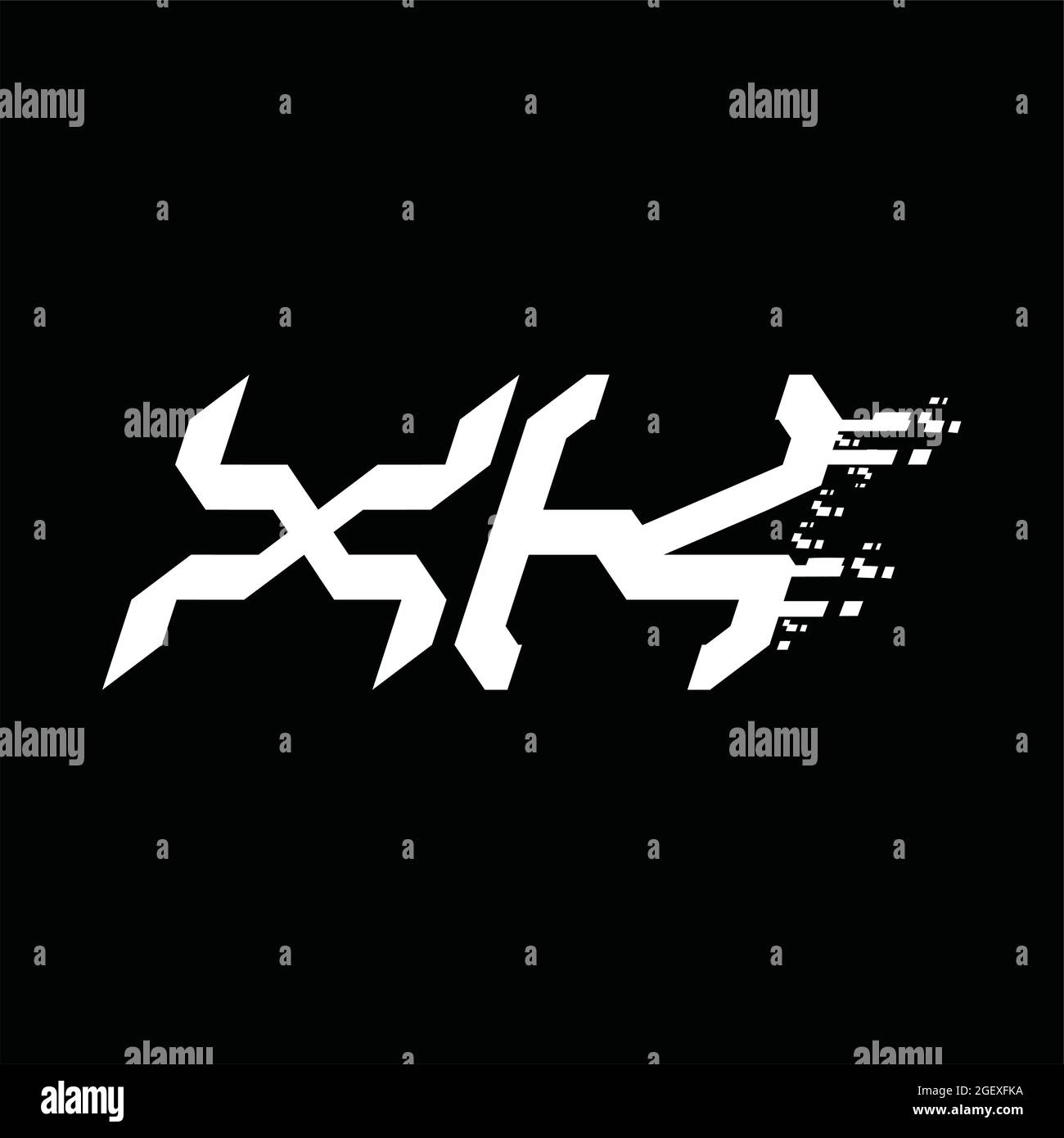 XK Logo monogram with pillar shape white background design template ...