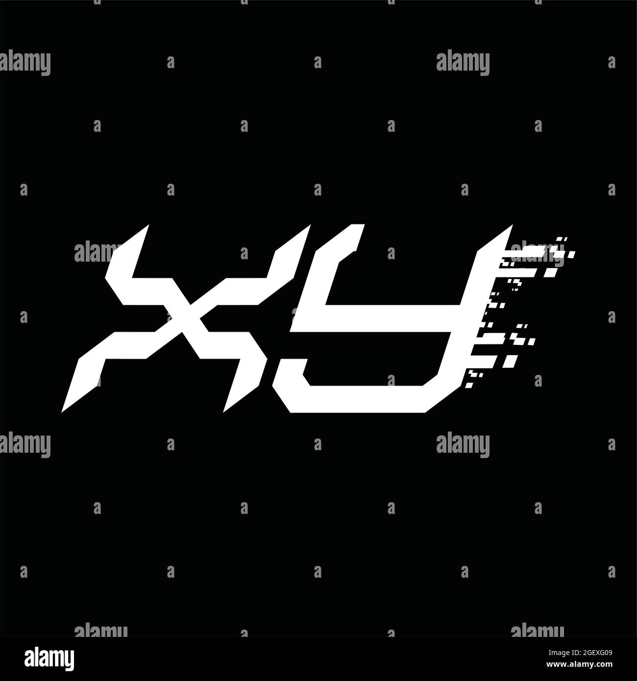 XY Logo monogram abstract speed technology blackground design template ...