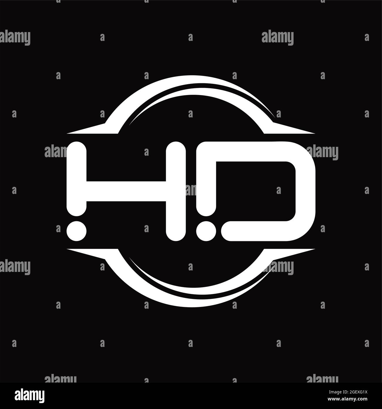 HD Logo monogram abstract speed technology blackground design template ...