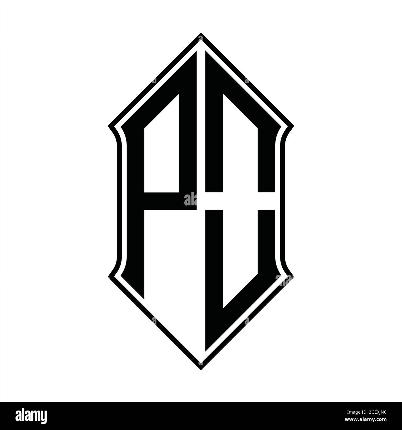 Po logo design Stock Vector Images - Alamy