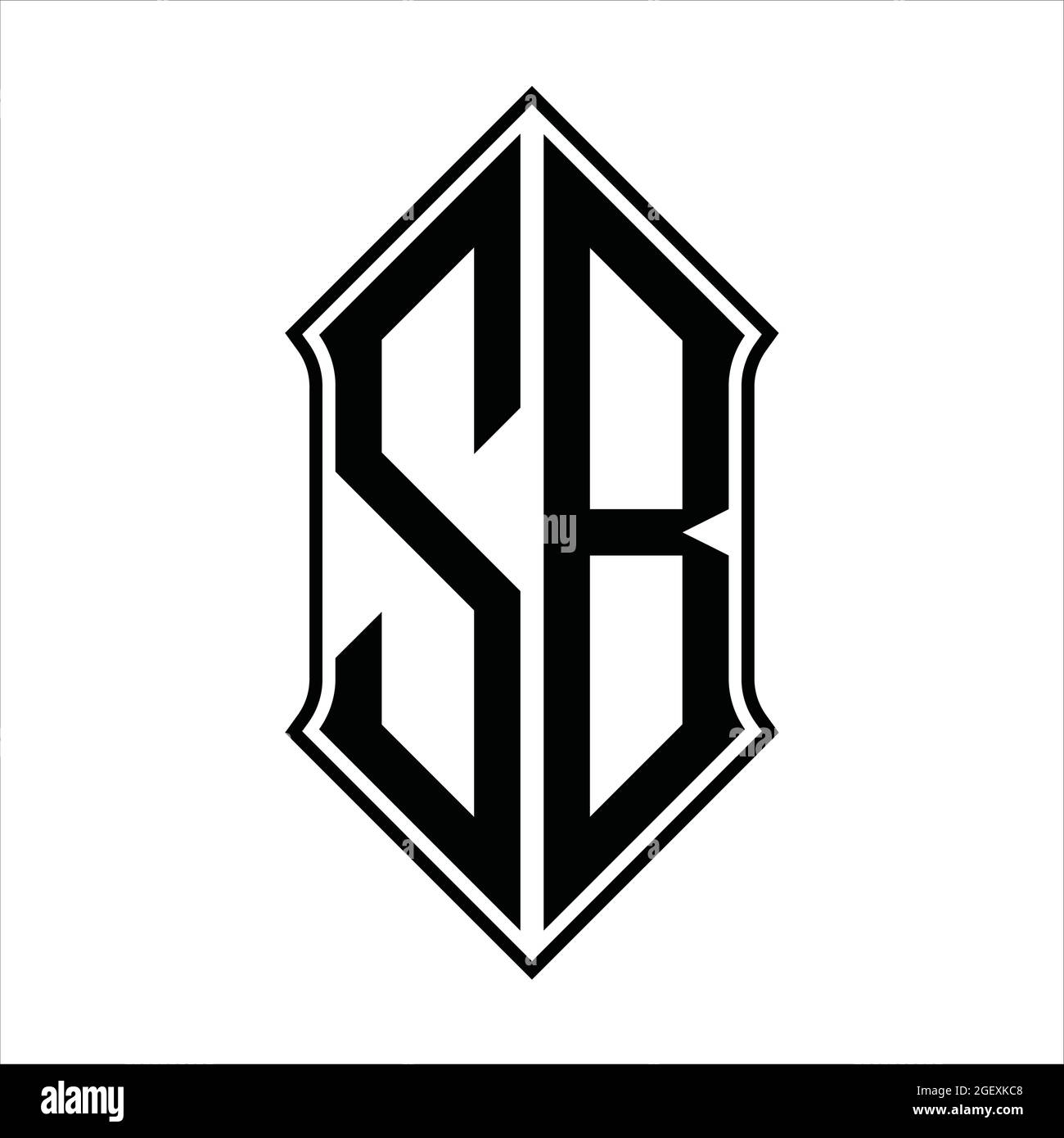 Logo sb vector vectors hi-res stock photography and images - Alamy