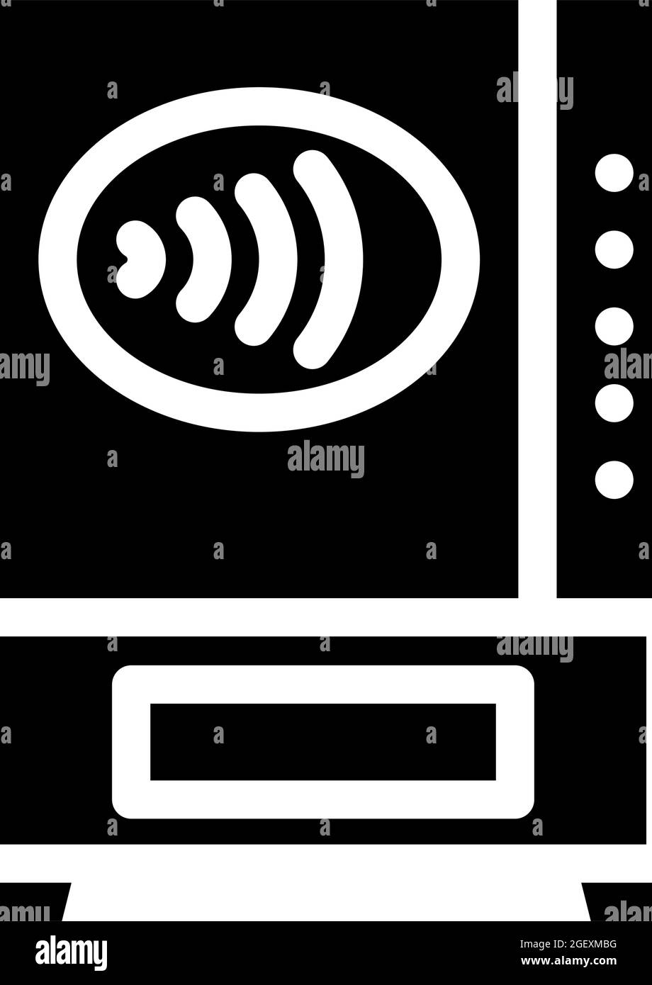 contactless payment pay pass glyph icon vector illustration Stock ...