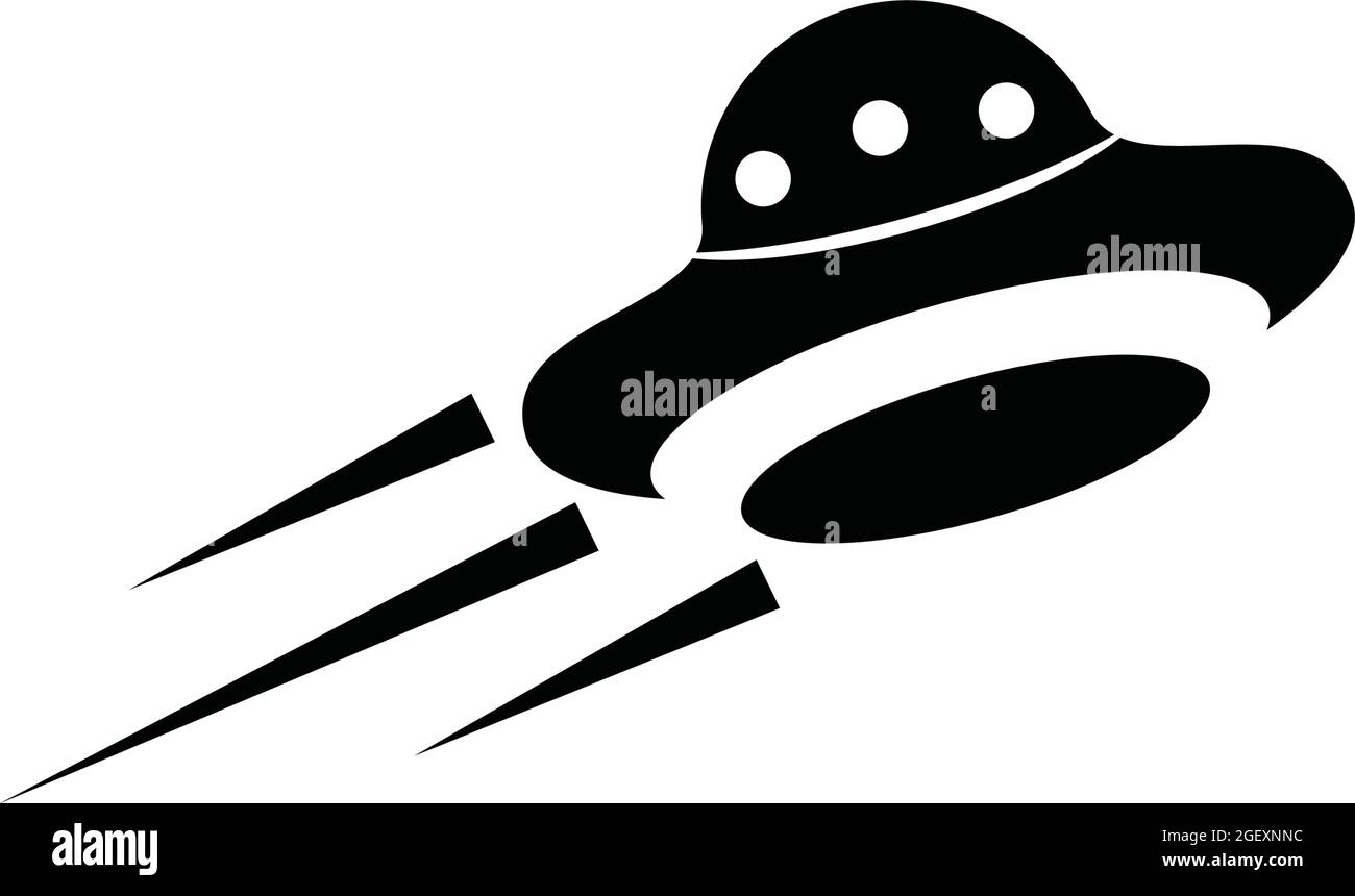UFO icon logo design vector template Stock Vector