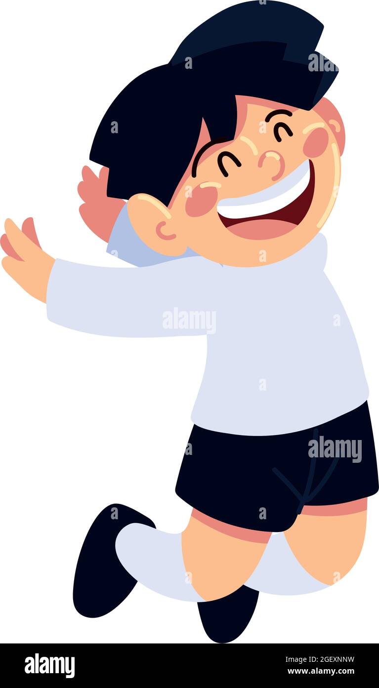 happy little boy Stock Vector Image & Art - Alamy