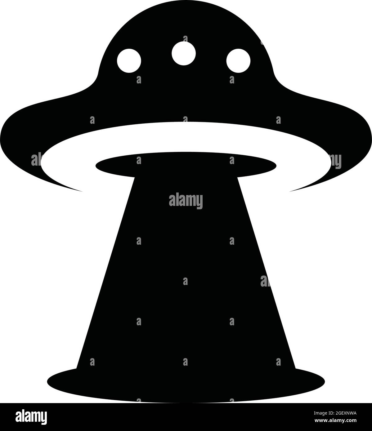 UFO icon logo design vector template Stock Vector