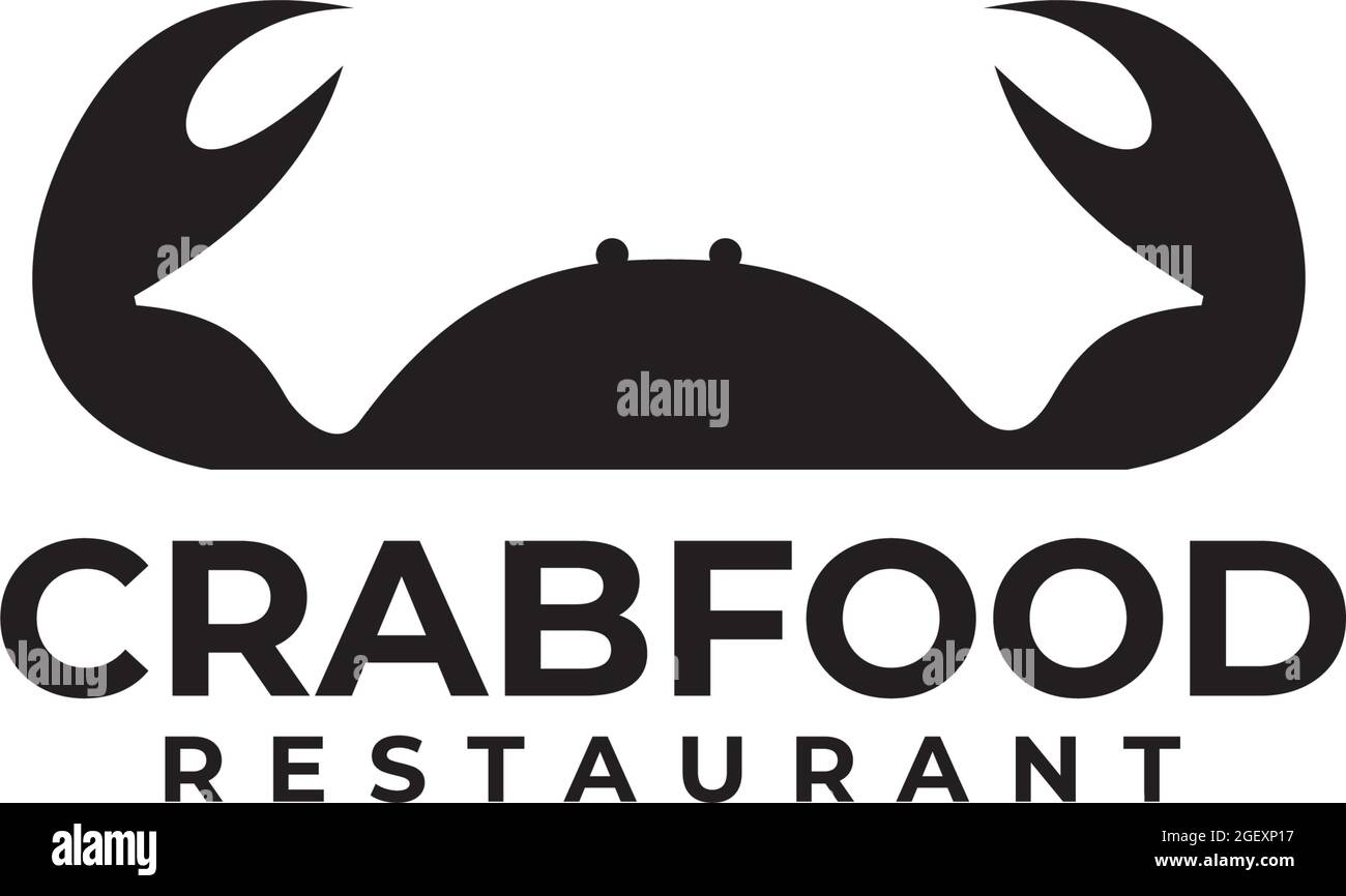 Crab restaurant logo design vector template Stock Vector Image & Art
