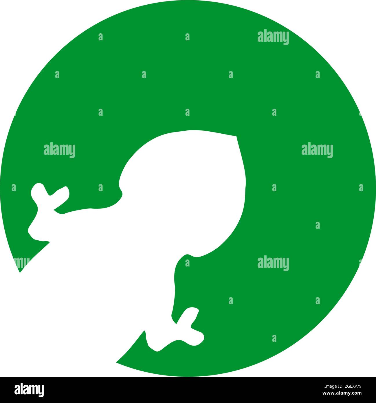 Chameleon icon logo design vector template Stock Vector
