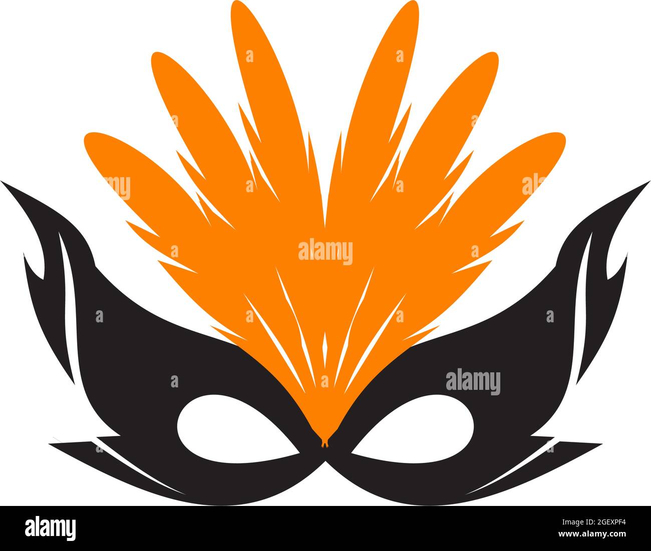Masquerade mask logo design vector template Stock Vector Image & Art