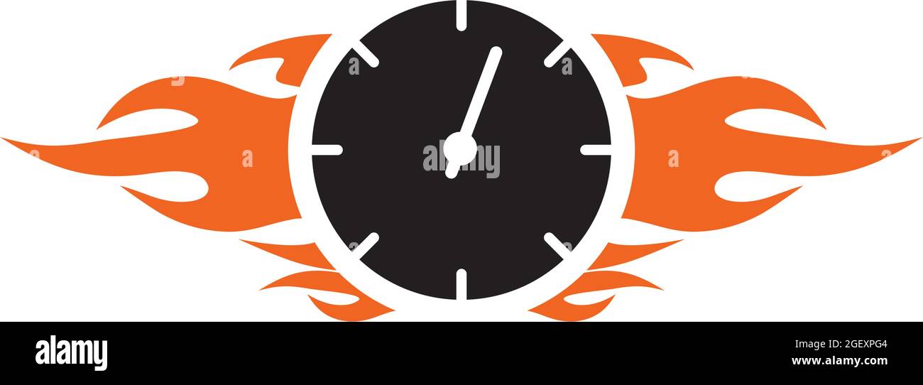 Speedometer icon logo design vector template Stock Vector