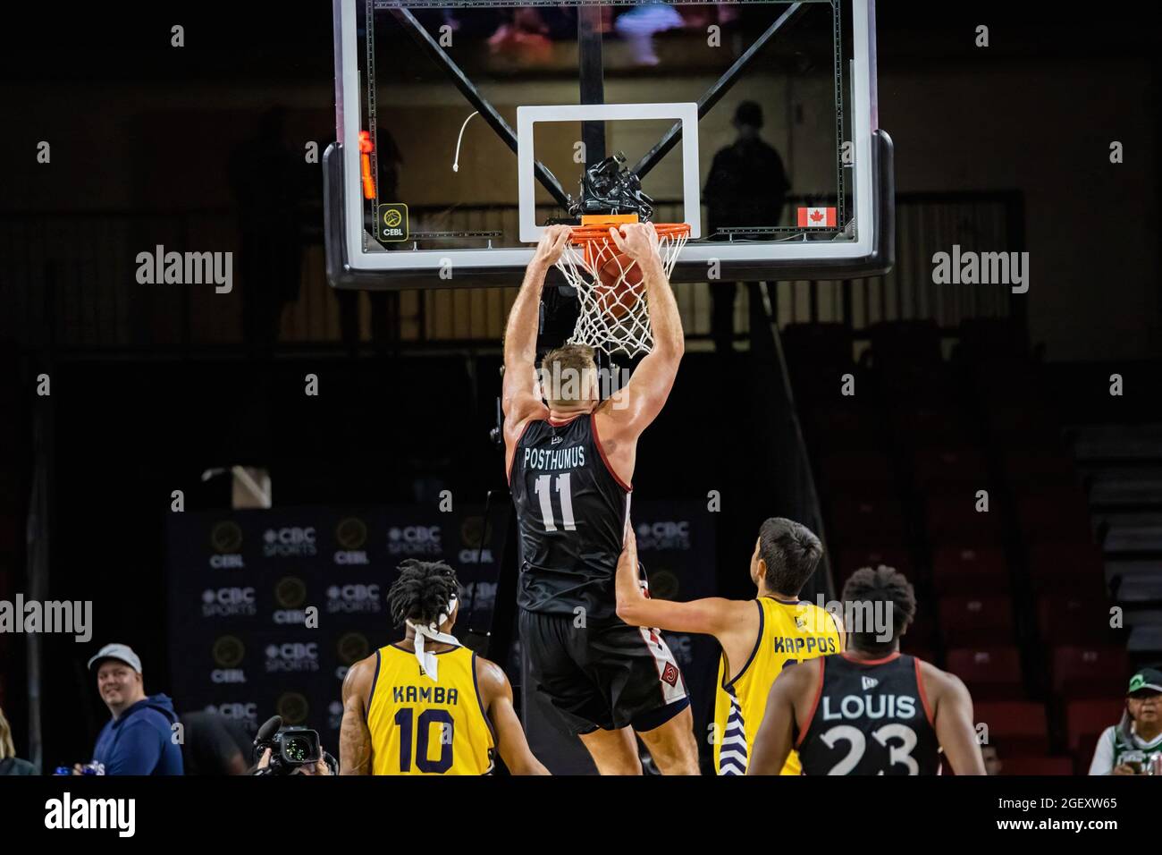 Edmonton, Canada. 20th Aug, 2021. Ottawa Black Jack's Chad Posthumus seen  in action during the 2021 Canadian Elite Basketball League game between The  Edmonton Stingers and Ottawa Black Jacks at Edmonton Expo