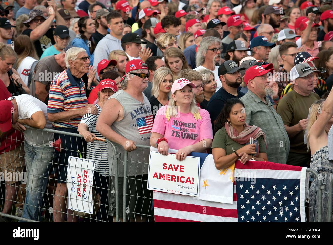 Cullman, Alabama, USA. 21st Aug, 2021. Former President Donald Trump ...