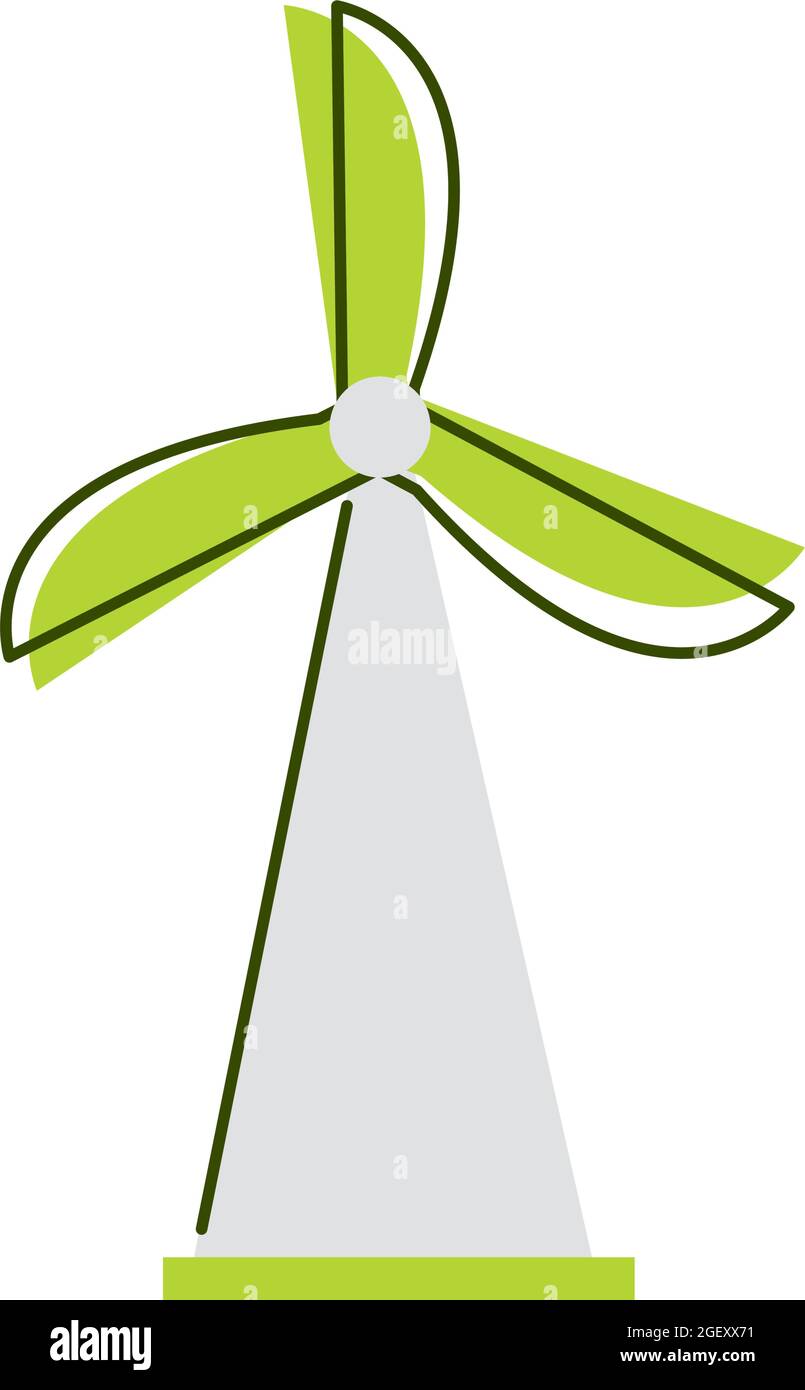 renewable wind turbine Stock Vector Image & Art - Alamy